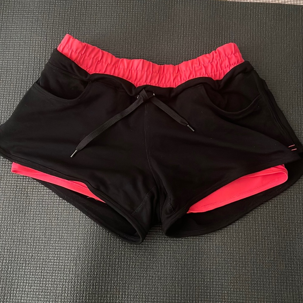 Jenni Women's 2-in-1 Quick Dry Mesh Yoga Shorts Girls Workout Running Shorts